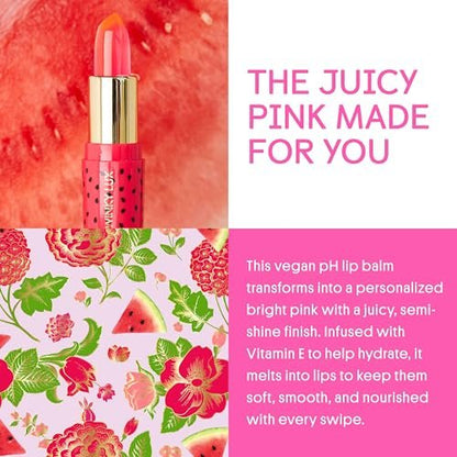 Winky Lux Watermelon Jelly pH Lip Balm - Hydrating Lip Balm with Natural Pink Tint, pH Color Changing Formula Avelisse