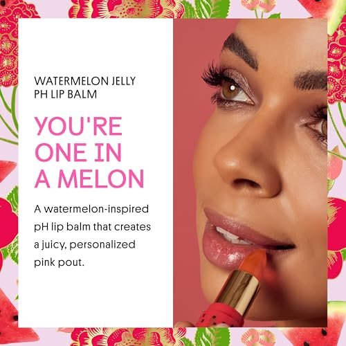 Winky Lux Watermelon Jelly pH Lip Balm - Hydrating Lip Balm with Natural Pink Tint, pH Color Changing Formula Avelisse