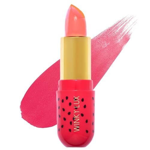 Winky Lux Watermelon Jelly pH Lip Balm - Hydrating Lip Balm with Natural Pink Tint, pH Color Changing Formula Avelisse