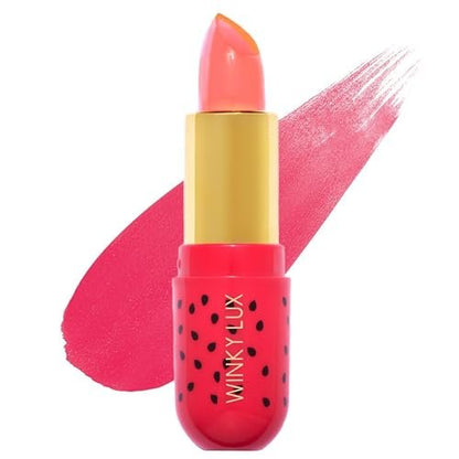 Winky Lux Watermelon Jelly pH Lip Balm - Hydrating Lip Balm with Natural Pink Tint, pH Color Changing Formula Avelisse