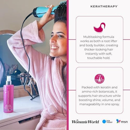 KERATHERAPY Keratin Infused Volume Root Boost and Volumizer Spray, 8.5 fl. oz. Avelisse