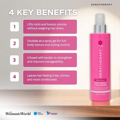 KERATHERAPY Keratin Infused Volume Root Boost and Volumizer Spray, 8.5 fl. oz. Avelisse