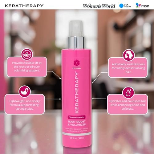KERATHERAPY Keratin Infused Volume Root Boost and Volumizer Spray, 8.5 fl. oz. Avelisse