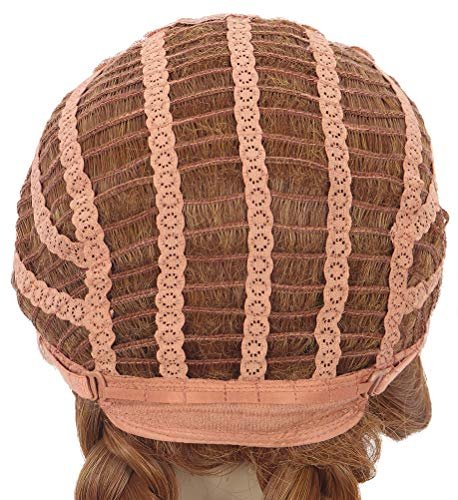 Yuehong Adult Long Brown Double Tail Braided Wig - Anime Cosplay Heat Resistant Synthetic Wig Avelisse