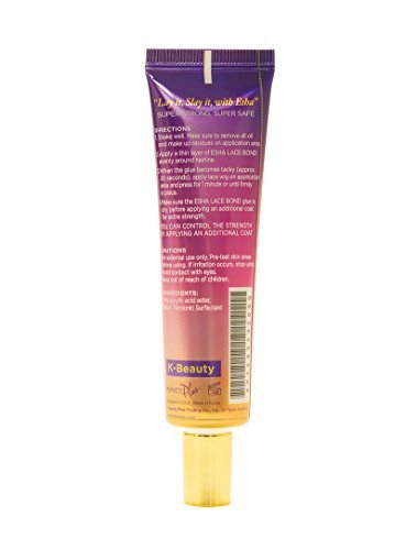 Esha Absolute Lace Wig Bond - Invisible Wig Bonding Glue: Water & Oil-Resistant, Non-Toxic, Secure Hold (1.06 fl oz, Clear)