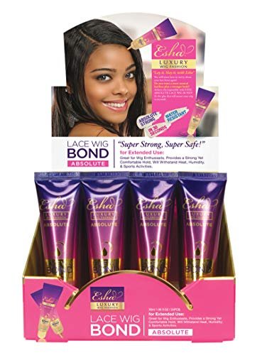 Esha Absolute Lace Wig Bond - Invisible Wig Bonding Glue: Water & Oil-Resistant, Non-Toxic, Secure Hold (1.06 fl oz, Clear)