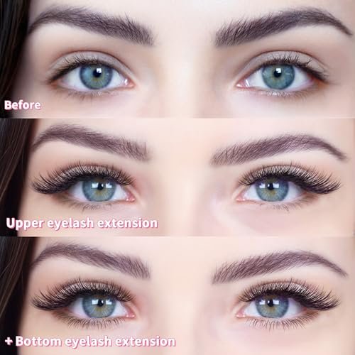 Beauty7 Mixed Volume Under Bottom Lower Individual False Eyelash Extension Tray – Matte Synthetic Mink Lash (0.15 Thickness, J Curl) - görsel 14