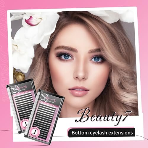 Beauty7 Mixed Volume Under Bottom Lower Individual False Eyelash Extension Tray – Matte Synthetic Mink Lash (0.15 Thickness, J Curl) - görsel 6