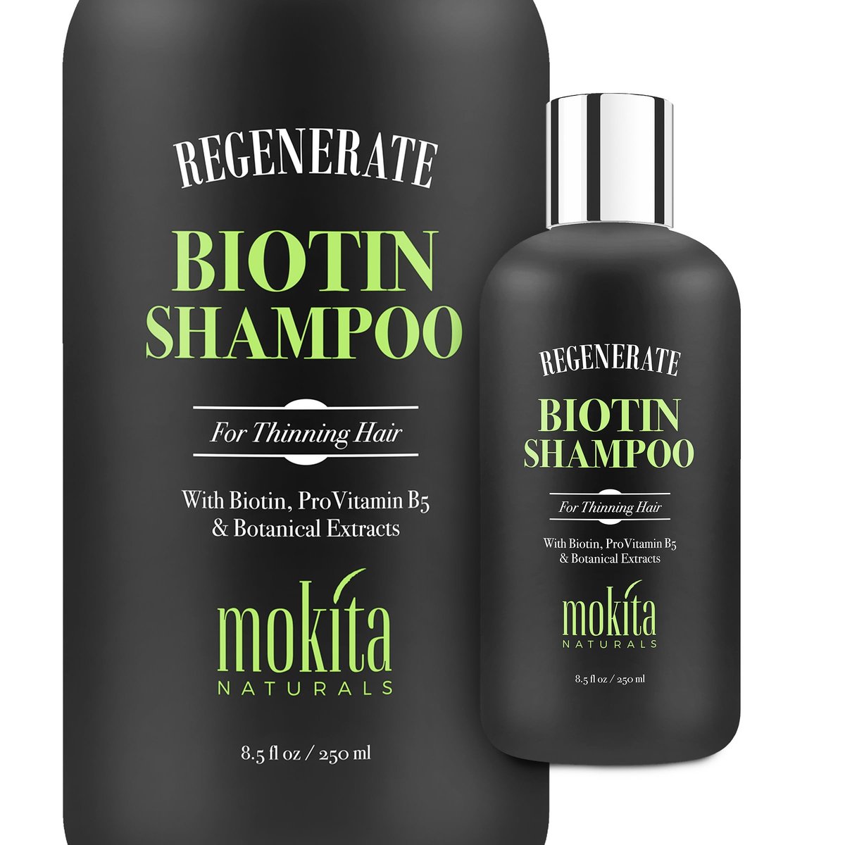 Mokita Naturals Hair Volumizing and Regrowth Shampoo for Thinning Hair, Sulfate-Free & Vegan-Friendly, 8.5 oz Avelisse