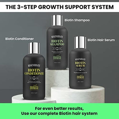 Mokita Naturals Hair Volumizing and Regrowth Shampoo for Thinning Hair, Sulfate-Free & Vegan-Friendly, 8.5 oz Avelisse