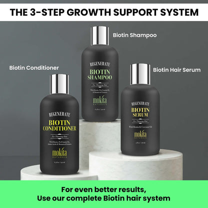 Mokita Naturals Hair Volumizing and Regrowth Shampoo for Thinning Hair, Sulfate-Free & Vegan-Friendly, 8.5 oz Avelisse