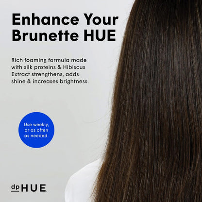 dpHUE Cool Brunette Shampoo - Blue Pigment Shampoo for Brunettes - Neutralizes Orange, Red & Brassy Tones - Color Safe, Sulfate-Free - 8.5 oz