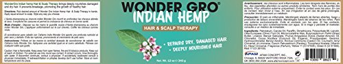 Wonder Gro Indian Hemp Hair Grease Pomade - 12 fl oz - Deeply Nourishes & Repairs Damaged Hair, Promotes Hair Regrowth - görsel 4