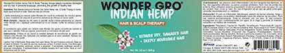 Wonder Gro Indian Hemp Hair Grease Pomade - 12 fl oz - Deeply Nourishes & Repairs Damaged Hair, Promotes Hair Regrowth