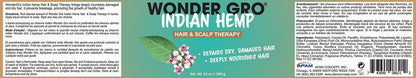 Wonder Gro Indian Hemp Hair Grease Pomade - 12 fl oz - Deeply Nourishes & Repairs Damaged Hair, Promotes Hair Regrowth