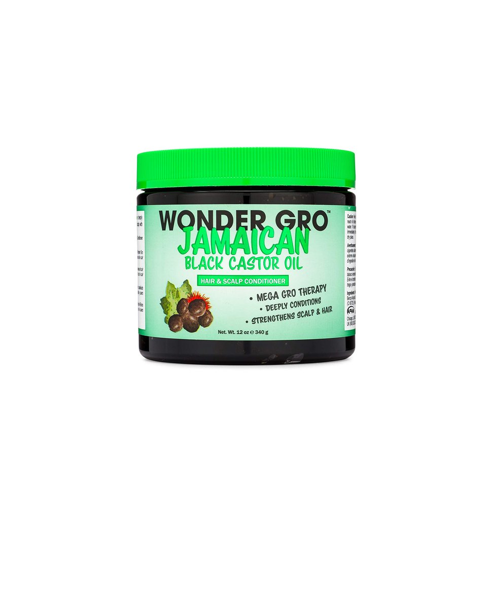 Jamaican Black Castor Oil Hair Grease Styling Conditioner – Mega Hair Growth Therapy by Wonder Gro (12 fl oz) - görsel 1