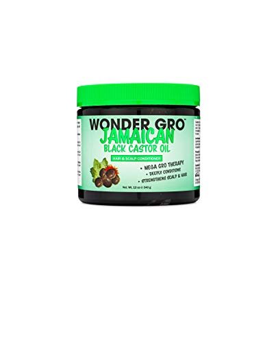 Jamaican Black Castor Oil Hair Grease Styling Conditioner – Mega Hair Growth Therapy by Wonder Gro (12 fl oz) - görsel 2