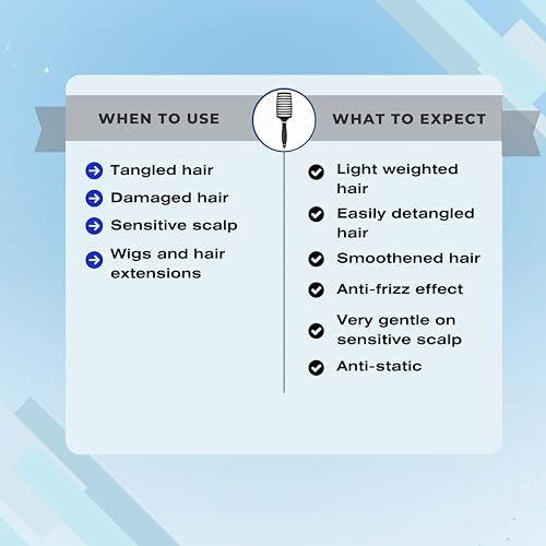 Mediceuticals SCALPRO Smoothing & Detangling Hair Brush – Black Silicone Brush for Fine, Curly, Thick & Wavy Hair - görsel 6
