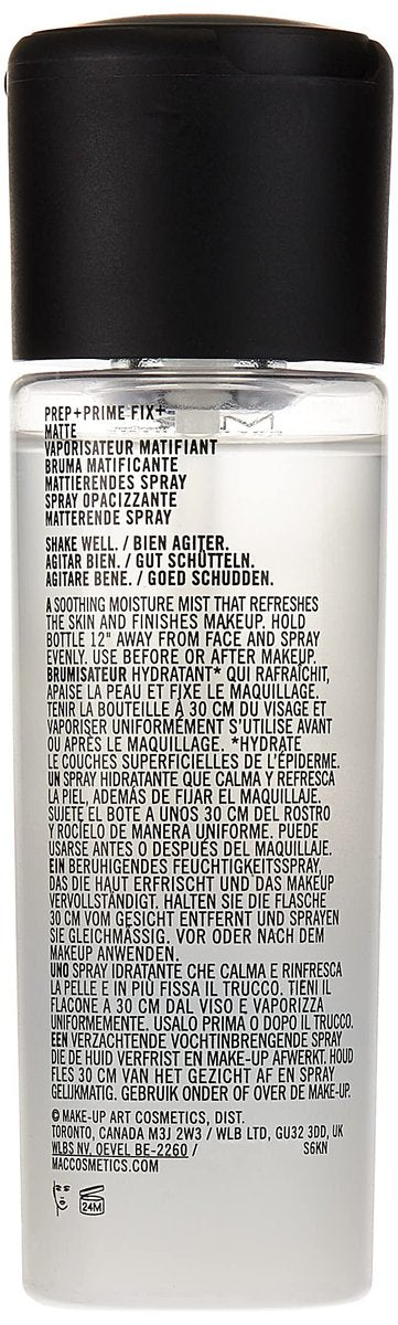 MAC Prep + Prime Fix+ Matte 100 ml Setting Spray & Primer – Clear, 3.4 Fl Oz Avelisse
