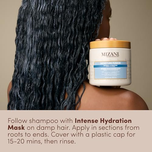 Mizani Moisture Fusion Intense Moisturizing Mask - Hydrating Hair Mask for Dry and Curly Hair, Deep Conditioning Treatment with Argan Oil, Sulfate-Free (16.9 oz) Avelisse