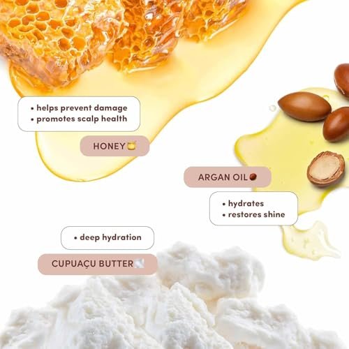 Mizani Moisture Fusion Intense Moisturizing Mask - Hydrating Hair Mask for Dry and Curly Hair, Deep Conditioning Treatment with Argan Oil, Sulfate-Free (16.9 oz) Avelisse