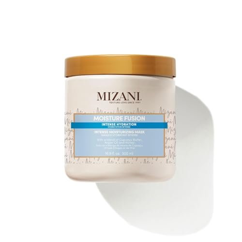 Mizani Moisture Fusion Intense Moisturizing Mask - Hydrating Hair Mask for Dry and Curly Hair, Deep Conditioning Treatment with Argan Oil, Sulfate-Free (16.9 oz) Avelisse