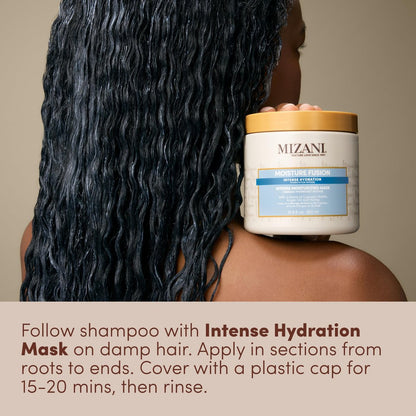 Mizani Moisture Fusion Intense Moisturizing Mask - Hydrating Hair Mask for Dry and Curly Hair, Deep Conditioning Treatment with Argan Oil, Sulfate-Free (16.9 oz) Avelisse