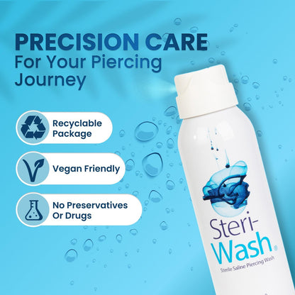 Steri-Wash Aftercare Piercing Spray 3 oz - Professional Piercing Aftercare
