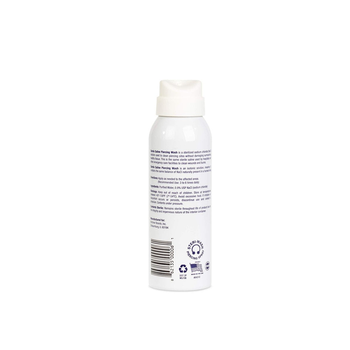 Steri-Wash Aftercare Piercing Spray 3 oz - Professional Piercing Aftercare - görsel 2