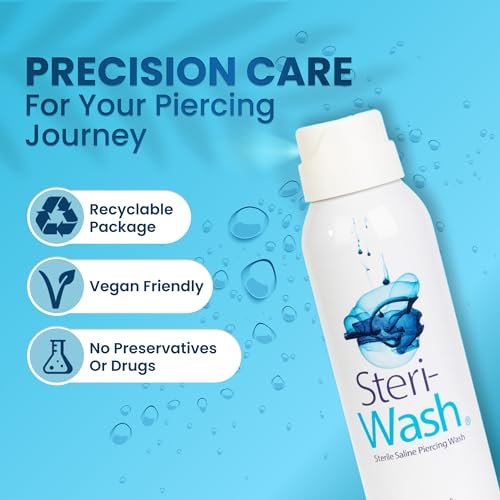 Steri-Wash Aftercare Piercing Spray 3 oz - Professional Piercing Aftercare - görsel 8