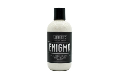 Lockhart’s Enigma Matte Cream Clay – Firm Hold, Natural Matte Finish, Kaolin & Bentonite Clay for Volume and Texture, Nourishing Beeswax Formula (8 oz)