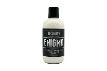 Lockhart’s Enigma Matte Cream Clay – Firm Hold, Natural Matte Finish, Kaolin & Bentonite Clay for Volume and Texture, Nourishing Beeswax Formula (8 oz)