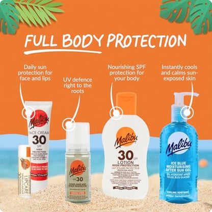 Malibu Sun Fast Tanning Oil – Tan Accelerator with Beta Carotene & Vitamin E, Water-Resistant, Cruelty-Free, 3.4 Fl Oz