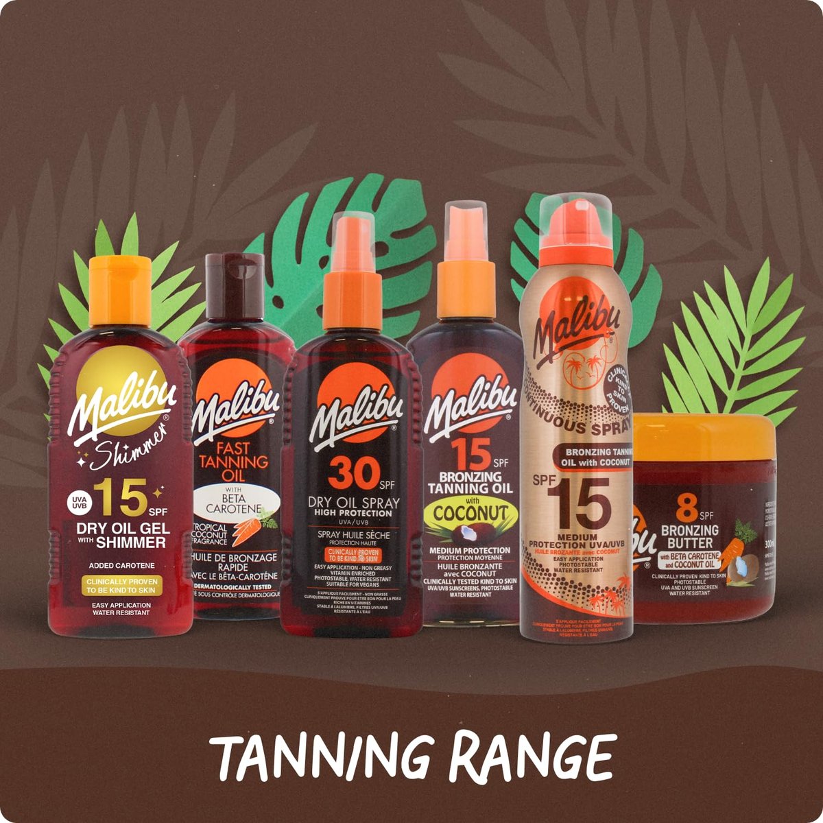 Malibu Sun Fast Tanning Oil – Tan Accelerator with Beta Carotene & Vitamin E, Water-Resistant, Cruelty-Free, 3.4 Fl Oz - görsel 9