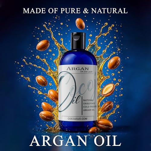 Dr Joe Lab Pure Natural Moroccan Argan Oil - 8 oz Cold Pressed Unrefined Extra Virgin - Moisturizing, Hydrating, and Nourishing for Hair, Skin, Body, Nails, and Beard - görsel 4