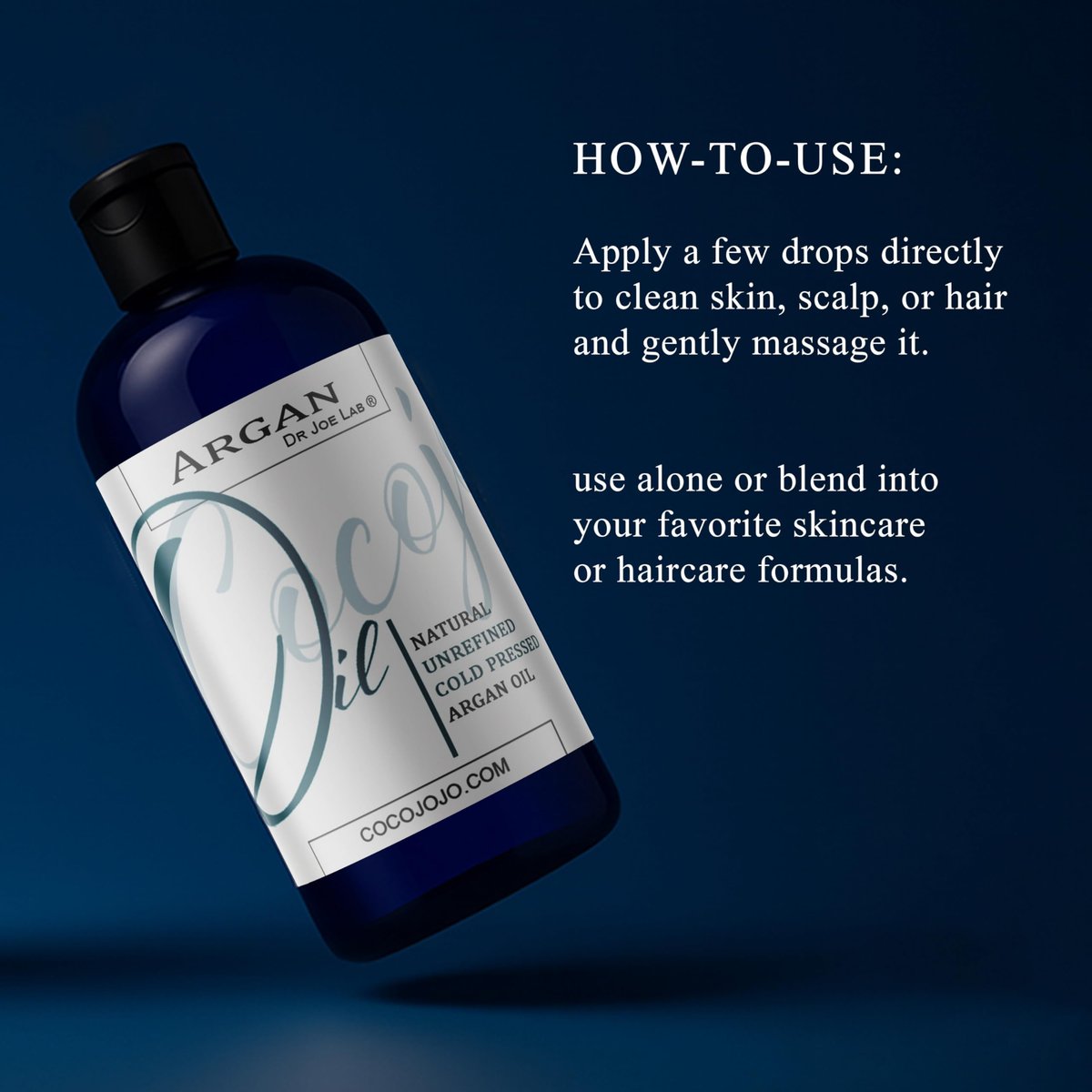 Dr Joe Lab Pure Natural Moroccan Argan Oil - 8 oz Cold Pressed Unrefined Extra Virgin - Moisturizing, Hydrating, and Nourishing for Hair, Skin, Body, Nails, and Beard - görsel 7