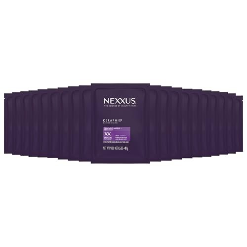 Nexxus KERAPHIX Hair Mask Damage Repair for Dry Damaged Hair - 20-Pack of 1.5 oz Treatments Powered by KRT Keratin Resistance Therapy Avelisse