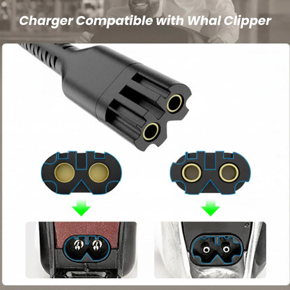 BENSN 4V Clipper Charger Cord Compatible with Wahl Magic Clipper Cordless 8164, 8591, 8148, 8504, 5-Star Trimmer, 1919 100 Year Hair Clipper - 5FT Black Avelisse