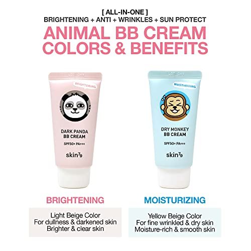 SKIN79 Animal BB Cream Dry Monkey - SPF 50+ PA+++ Moisturizing & Brightening BB Cream for Dry Skin - görsel 8