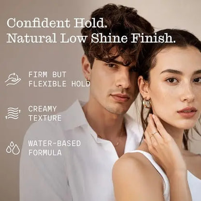 Firsthand Supply All-Purpose Hair Pomade – Flexible Firm Hold, Low Shine, Organic Water Based Pomade with Aloe & Shea Butter for All Hair Types (3 oz) Avelisse
