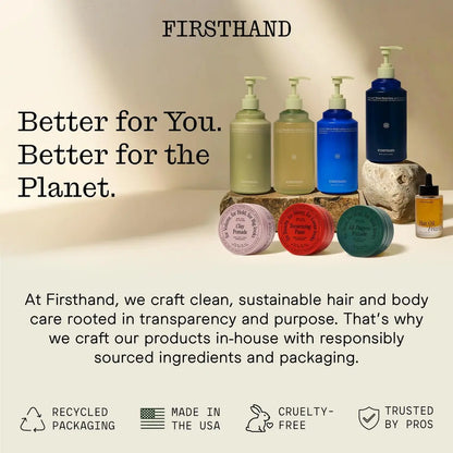 Firsthand Supply All-Purpose Hair Pomade – Flexible Firm Hold, Low Shine, Organic Water Based Pomade with Aloe & Shea Butter for All Hair Types (3 oz) Avelisse