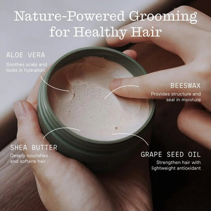 Firsthand Supply All-Purpose Hair Pomade – Flexible Firm Hold, Low Shine, Organic Water Based Pomade with Aloe & Shea Butter for All Hair Types (3 oz) Avelisse