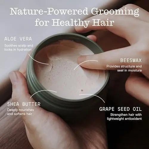 Firsthand Supply All-Purpose Hair Pomade – Flexible Firm Hold, Low Shine, Organic Water Based Pomade with Aloe & Shea Butter for All Hair Types (3 oz) Avelisse