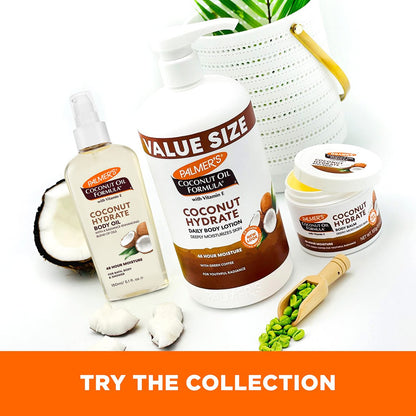 Palmer's Coconut Oil Formula Body Lotion for Dry Skin, Hand & Body Moisturizer with Green Coffee Extract & Vitamin E, Value Size Pump Bottle, 33.8 Fl Oz Avelisse