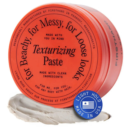Firsthand Supply Texturizing Paste - Medium Hold, Natural Finish, Water-Based, Non-Greasy Texture for Men & Women, 3 oz Avelisse