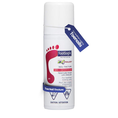 FOOTLOGIX Nail Tincture Spray with Spiraleen - 1.55 Fl Oz, Clear Nail Treatment Avelisse