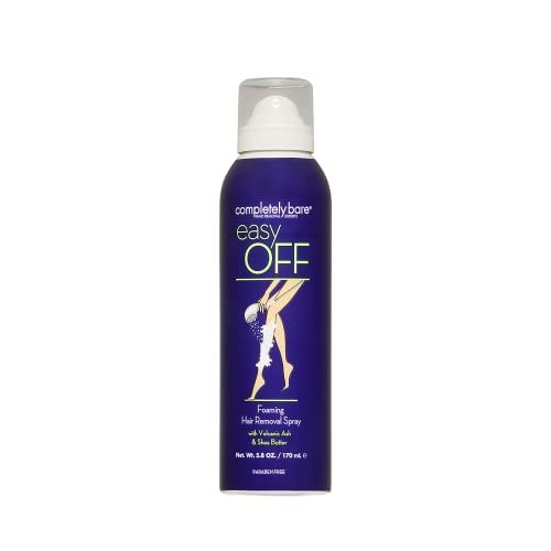 Completely Bare Easy Off Foaming Hair Removal Spray - Moisturizing Shea Butter & Aloe Vera, 6 Fl Oz - görsel 2