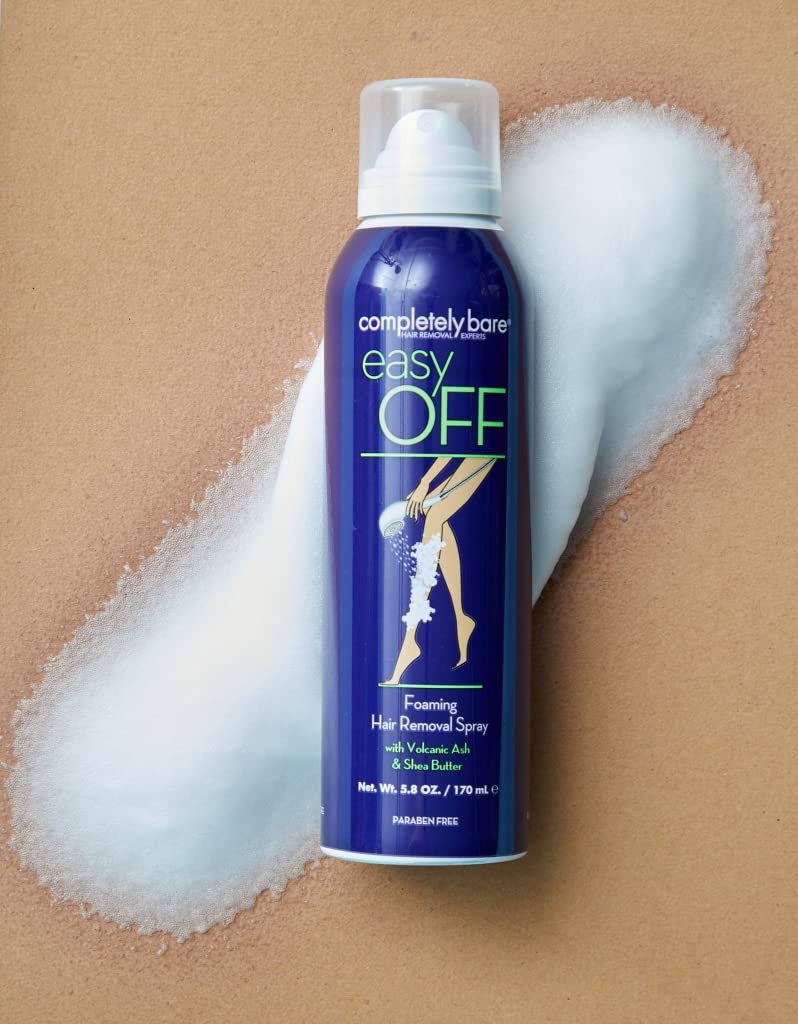Completely Bare Easy Off Foaming Hair Removal Spray - Moisturizing Shea Butter & Aloe Vera, 6 Fl Oz - görsel 5