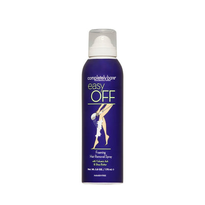 Completely Bare Easy Off Foaming Hair Removal Spray - Moisturizing Shea Butter & Aloe Vera, 6 Fl Oz