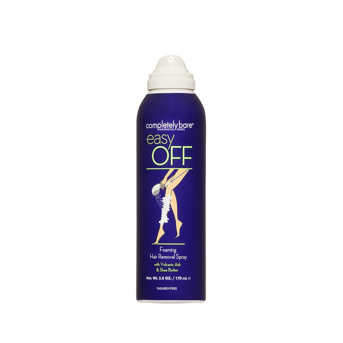 Completely Bare Easy Off Foaming Hair Removal Spray - Moisturizing Shea Butter & Aloe Vera, 6 Fl Oz - görsel 3